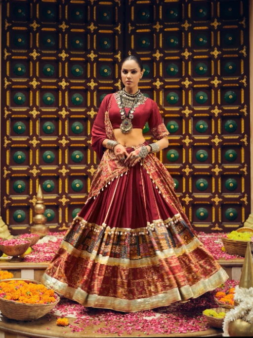 Foil Printed Navratri Chaniya Choli 2025 Design