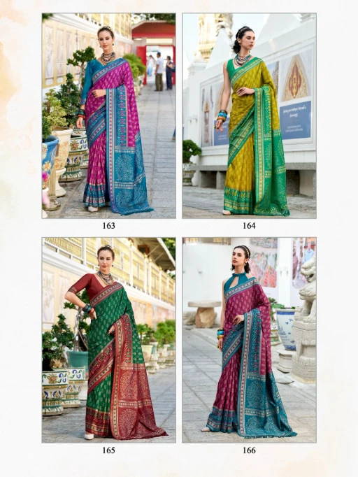 Soft Ikkat Diwali Wear Saree