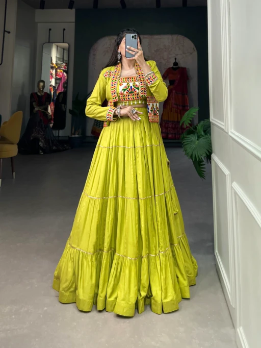 Stylish Navratri Chaniya Choli with Koti Design 2025