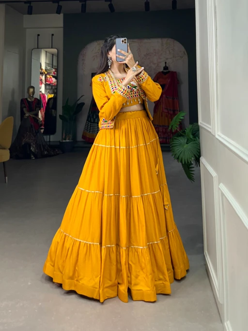 Stylish Navratri Chaniya Choli with Koti Design 2025