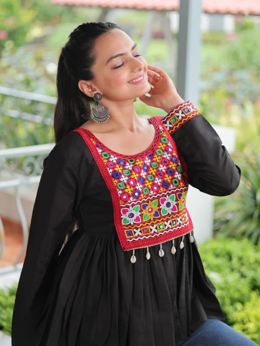 Stylish Navratri Wear Tunic Tops