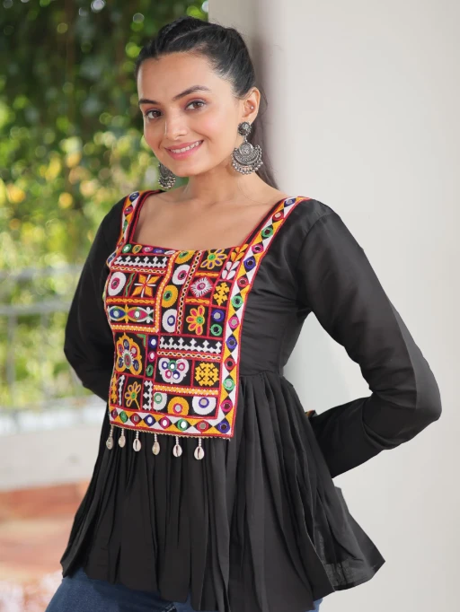 Stylish Navratri Wear Tunic Tops