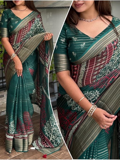 Stylish Printed Daily Wear Saree
