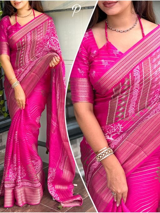 Stylish Printed Daily Wear Saree