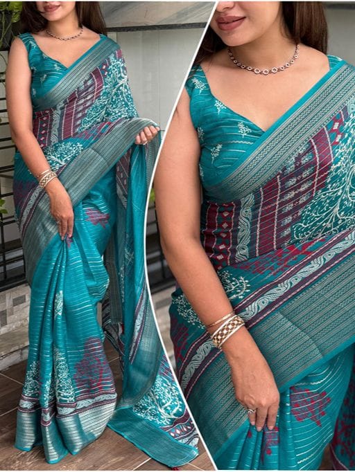 Stylish Printed Daily Wear Saree