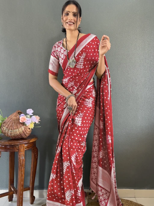 Stylish Printed Ready to Wear Saree