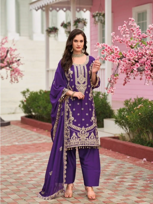 Wedding Wear Farsi Salwar Suit Collections