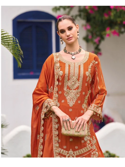 Wedding Wear Farsi Salwar Suit Collections