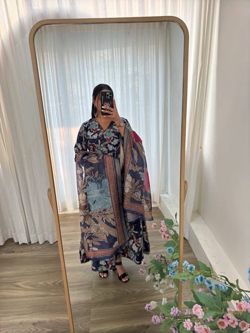 Angrakha Pattern Gown with Dupatta