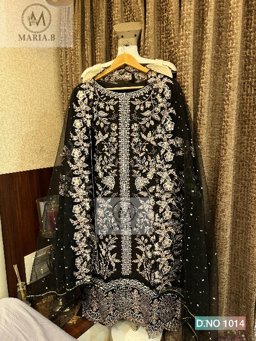Black Pakistani Readymade Suit