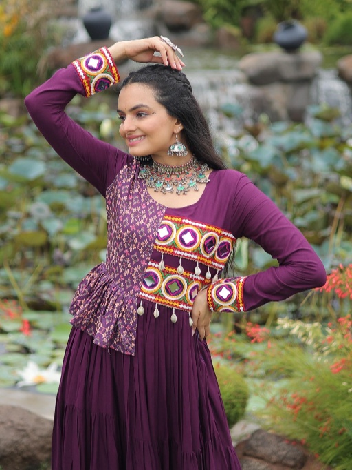 Navratri big Flair Gown 2025 Design
