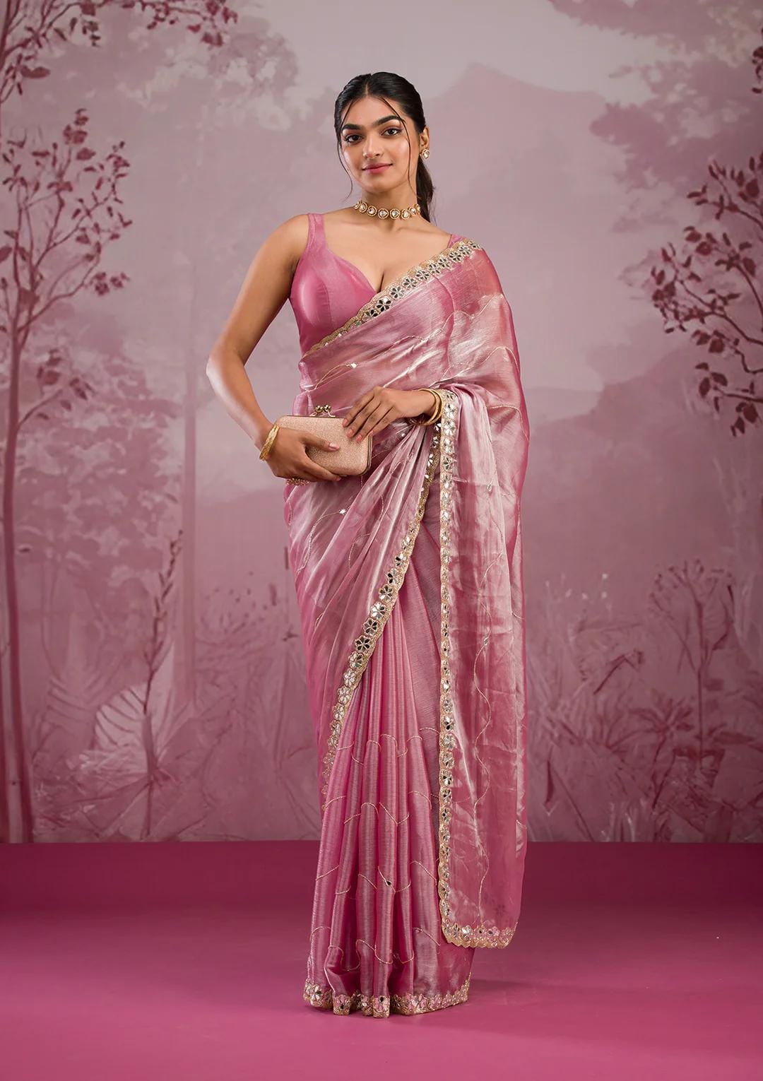 Soft Burbury Silk Bollywood Saree