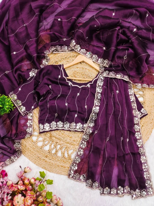 Soft Burbury Silk Bollywood Saree