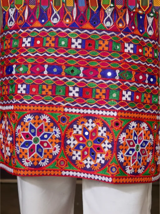 Traditional Men's Navratri Kurta Ijar