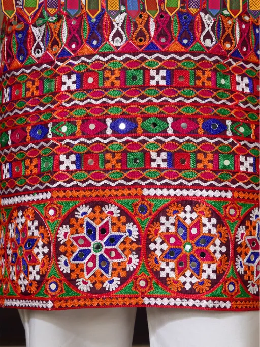 Traditional Men's Navratri Kurta Ijar