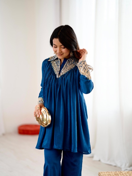 Trending Royal blue Co-Ord Set