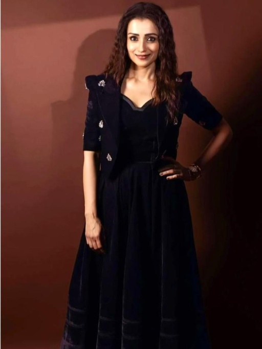 Trisha Krishnan Inspired Velvet Gown
