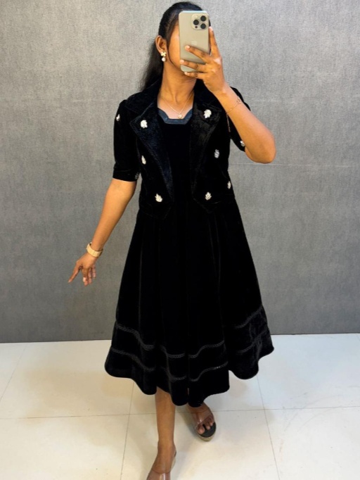 Trisha Krishnan Inspired Velvet Gown
