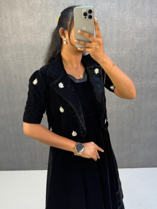 Trisha Krishnan Inspired Velvet Gown