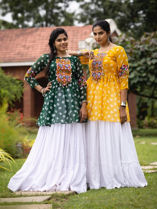 Women Lehenga With Kediya Top for Navratri