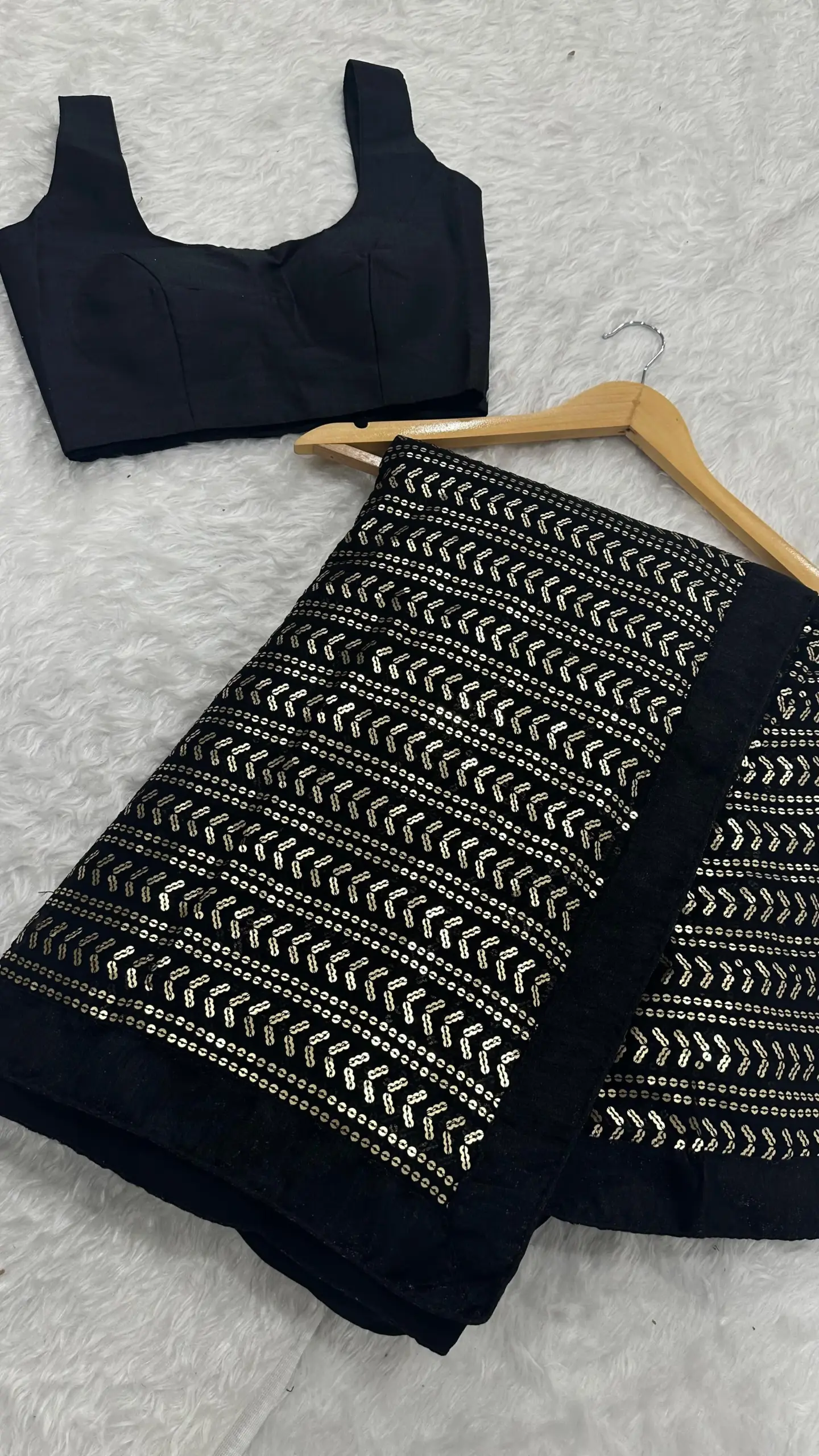 Bollywood Inspired Black Sequence Saree
