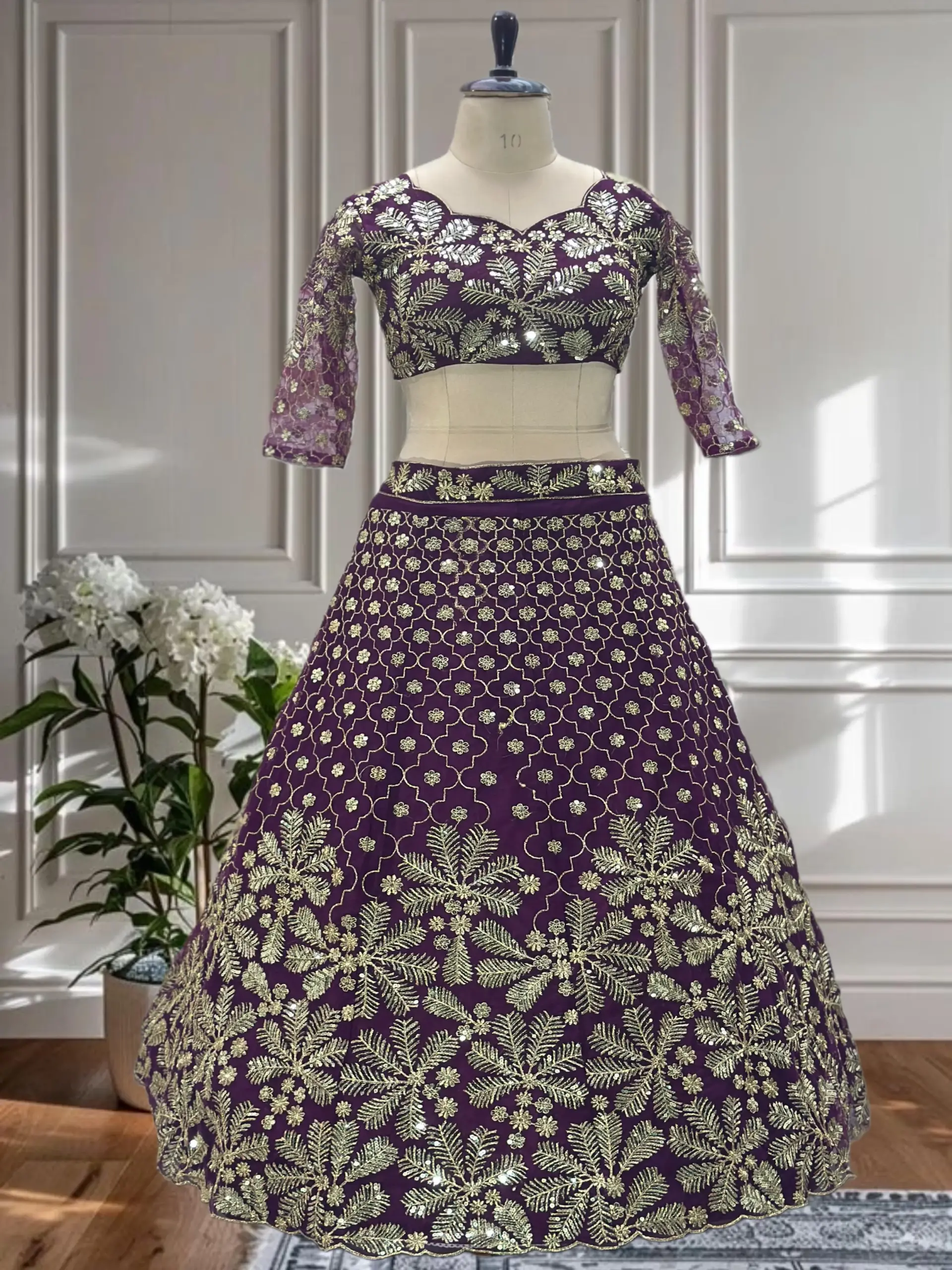 Festive Wear Net Lehenga choli