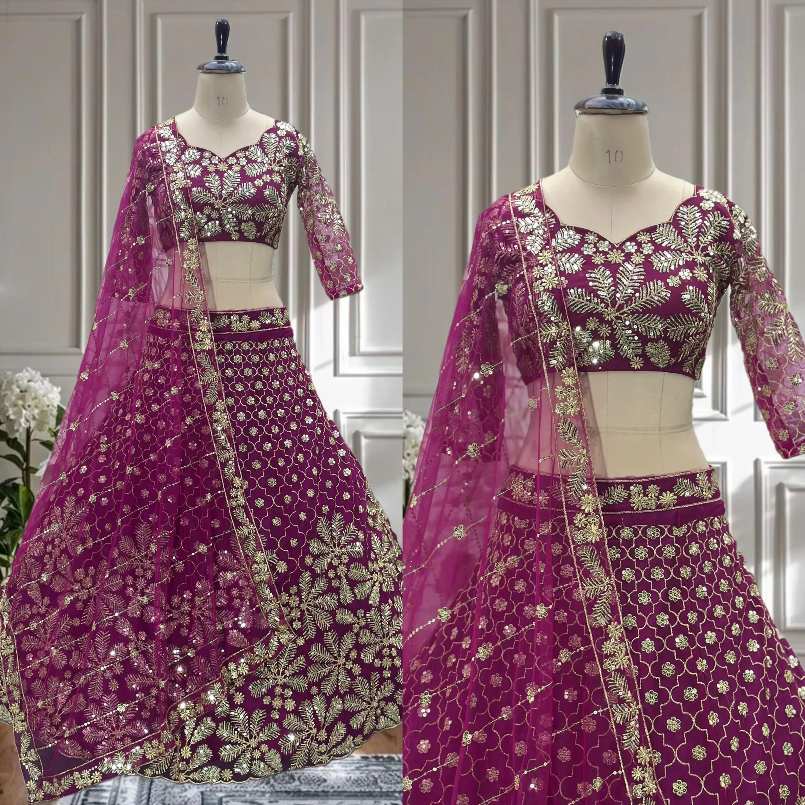 Festive Wear Net Lehenga choli