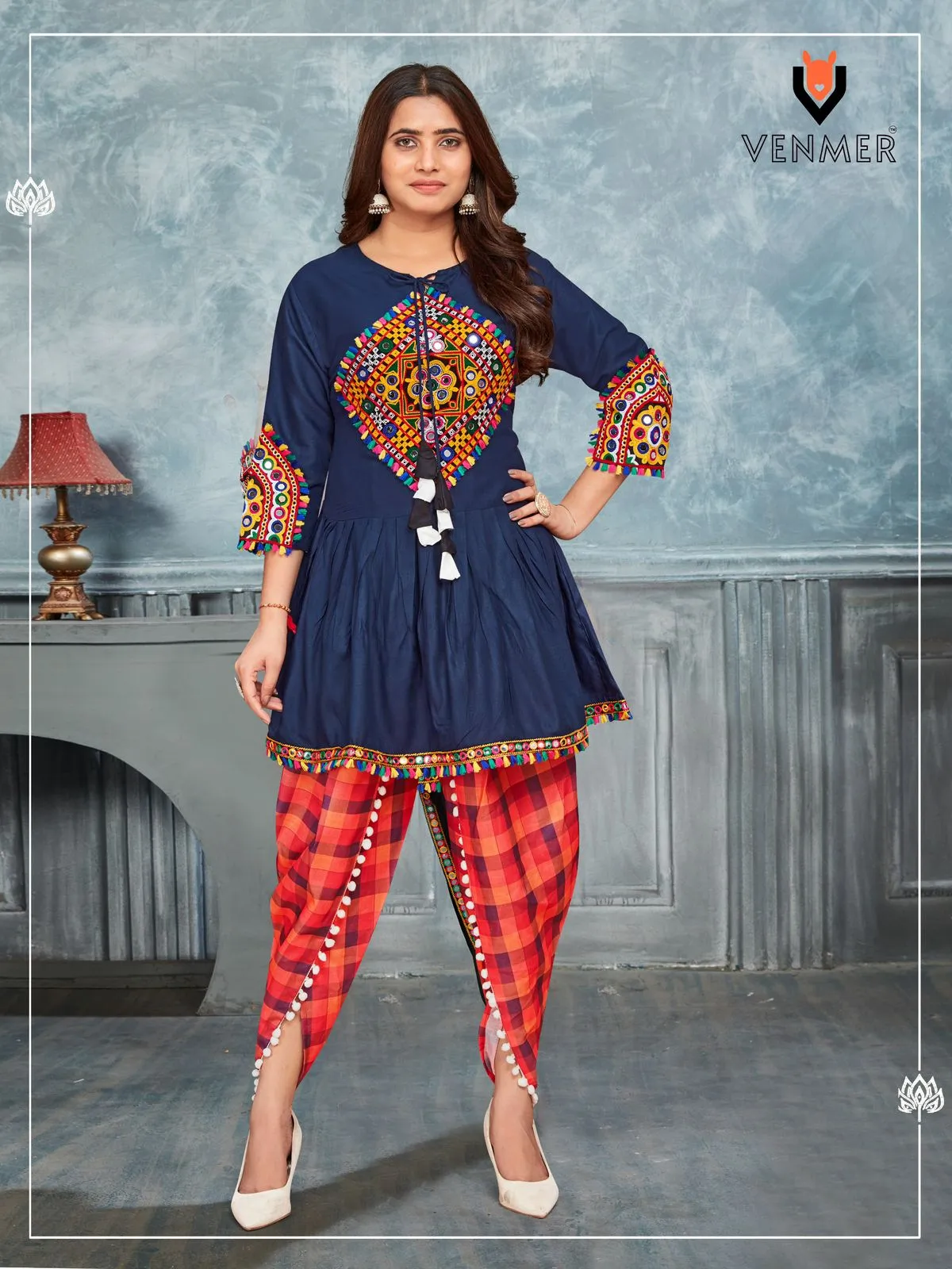 Navratri Wear Kedia and Tulip Pants