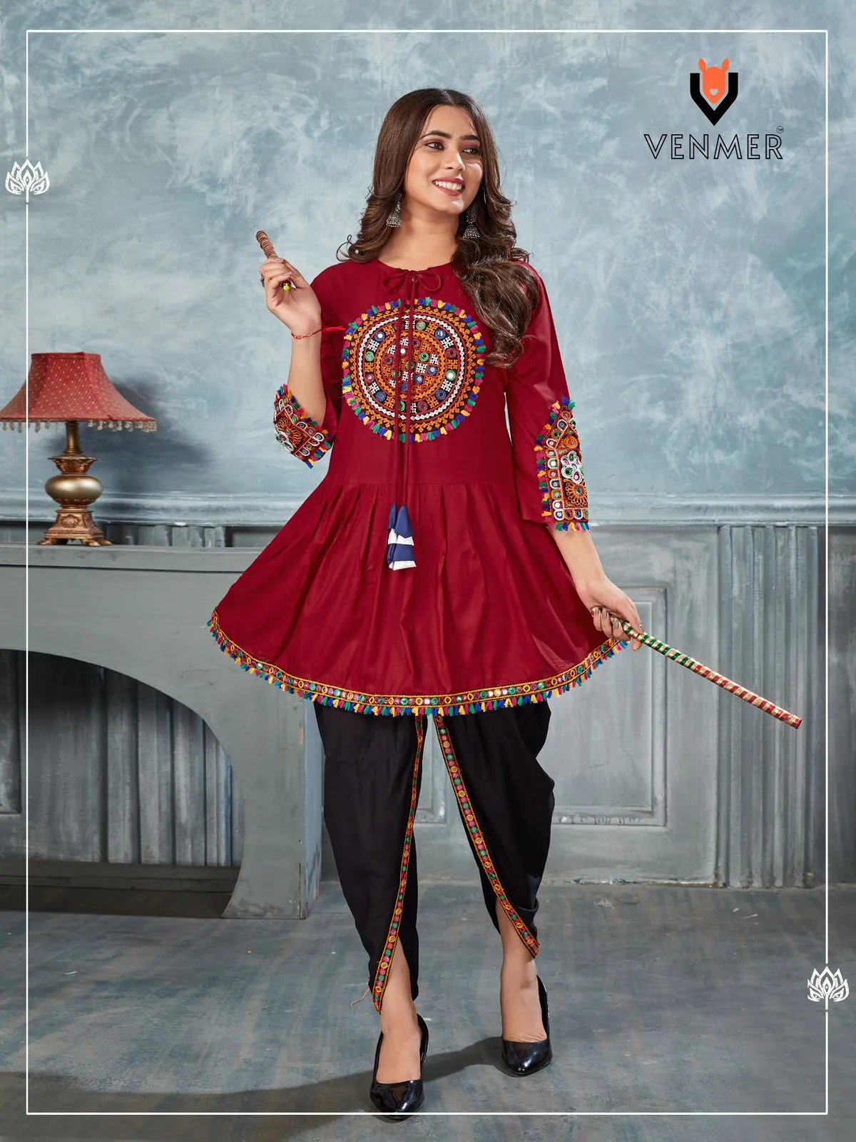 Navratri Wear Kedia and Tulip Pants