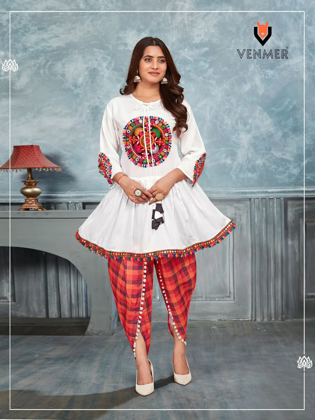 Navratri Wear Kedia and Tulip Pants