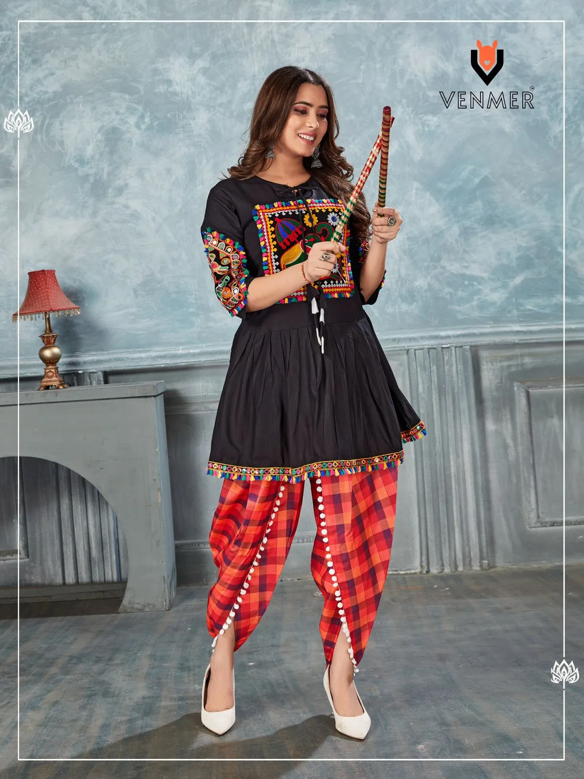 Navratri Wear Kedia and Tulip Pants