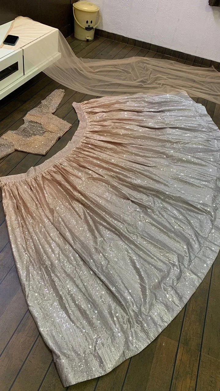 Most Beautiful Pearl Work Wedding Lehenga