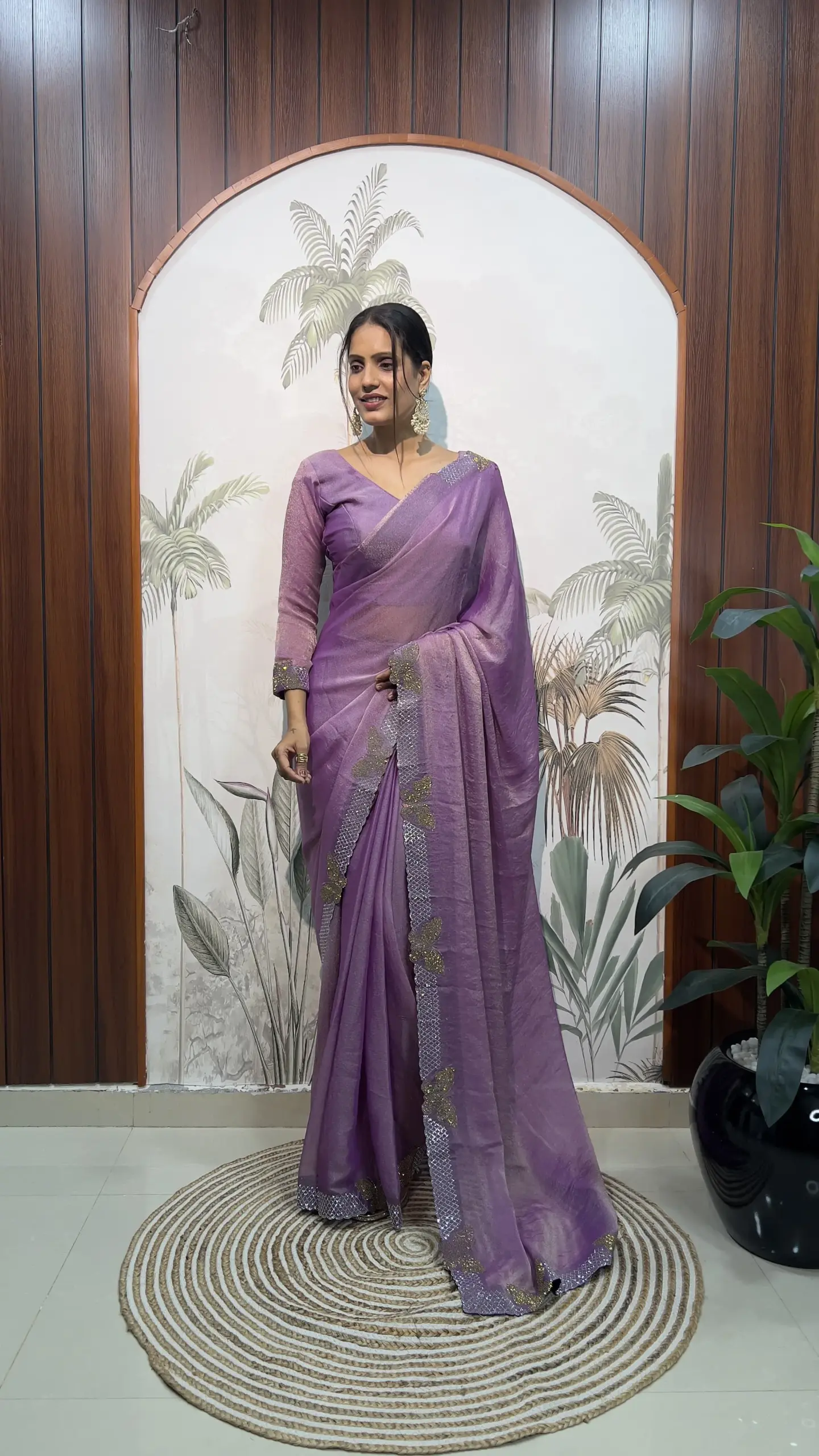 Ready to Wear Pastel Wedding Saree