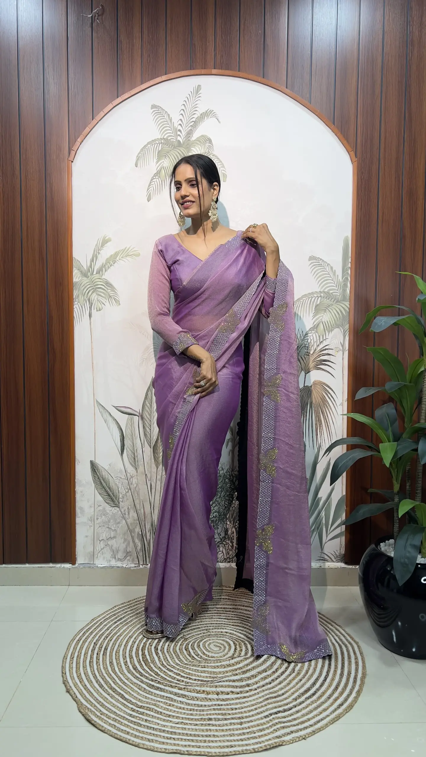 Ready to Wear Pastel Wedding Saree
