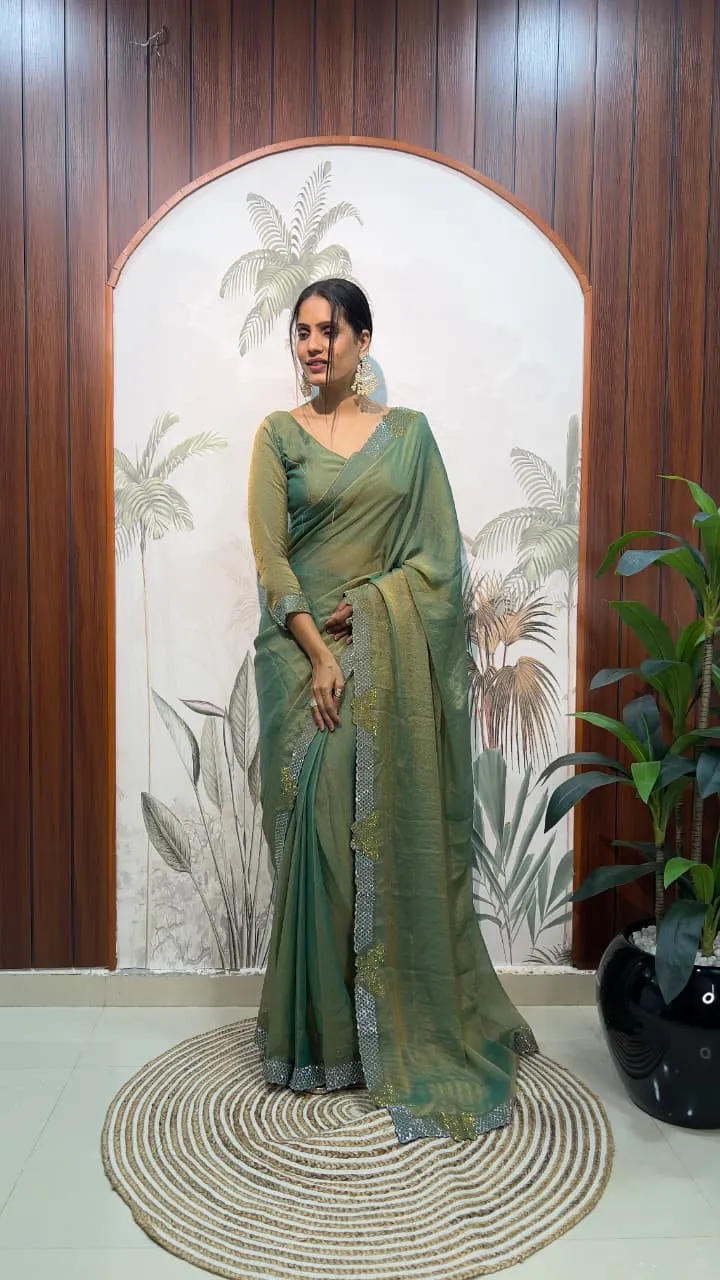 Ready to Wear Pastel Wedding Saree
