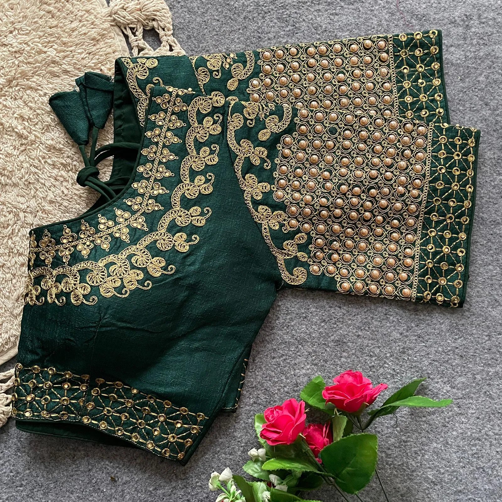 Silk Wedding Wear Blouse
