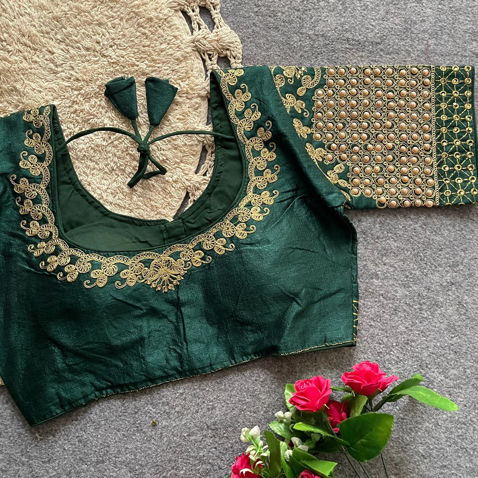 Silk Wedding Wear Blouse