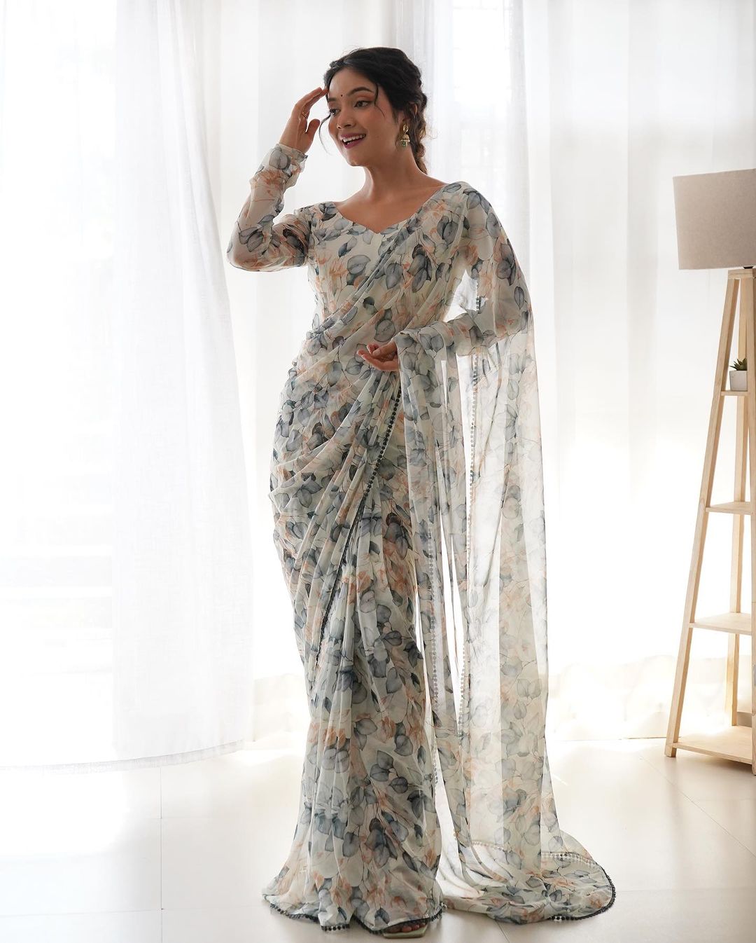 Dreamy Floral RTW Saree