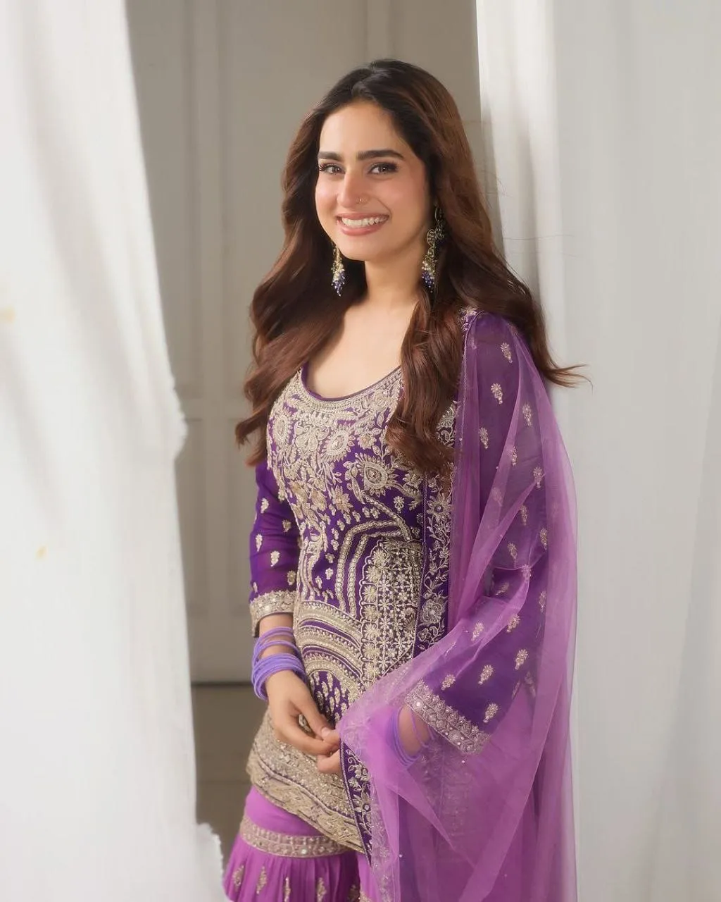 Aisha Khan Inspired Sharara Suit