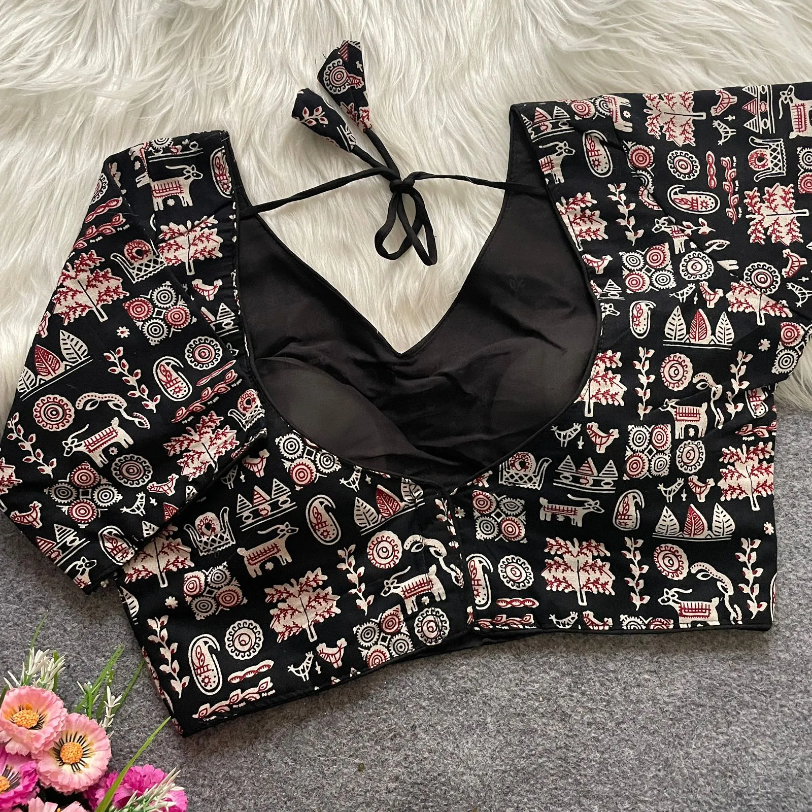 Ajrakh Printed Readymade Blouse