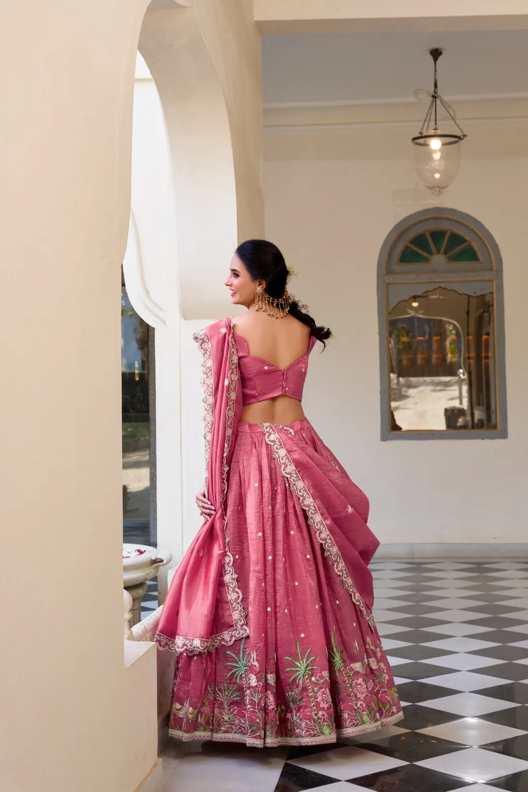 Baby Pink Bridesmaid Lehenga Choli 2025