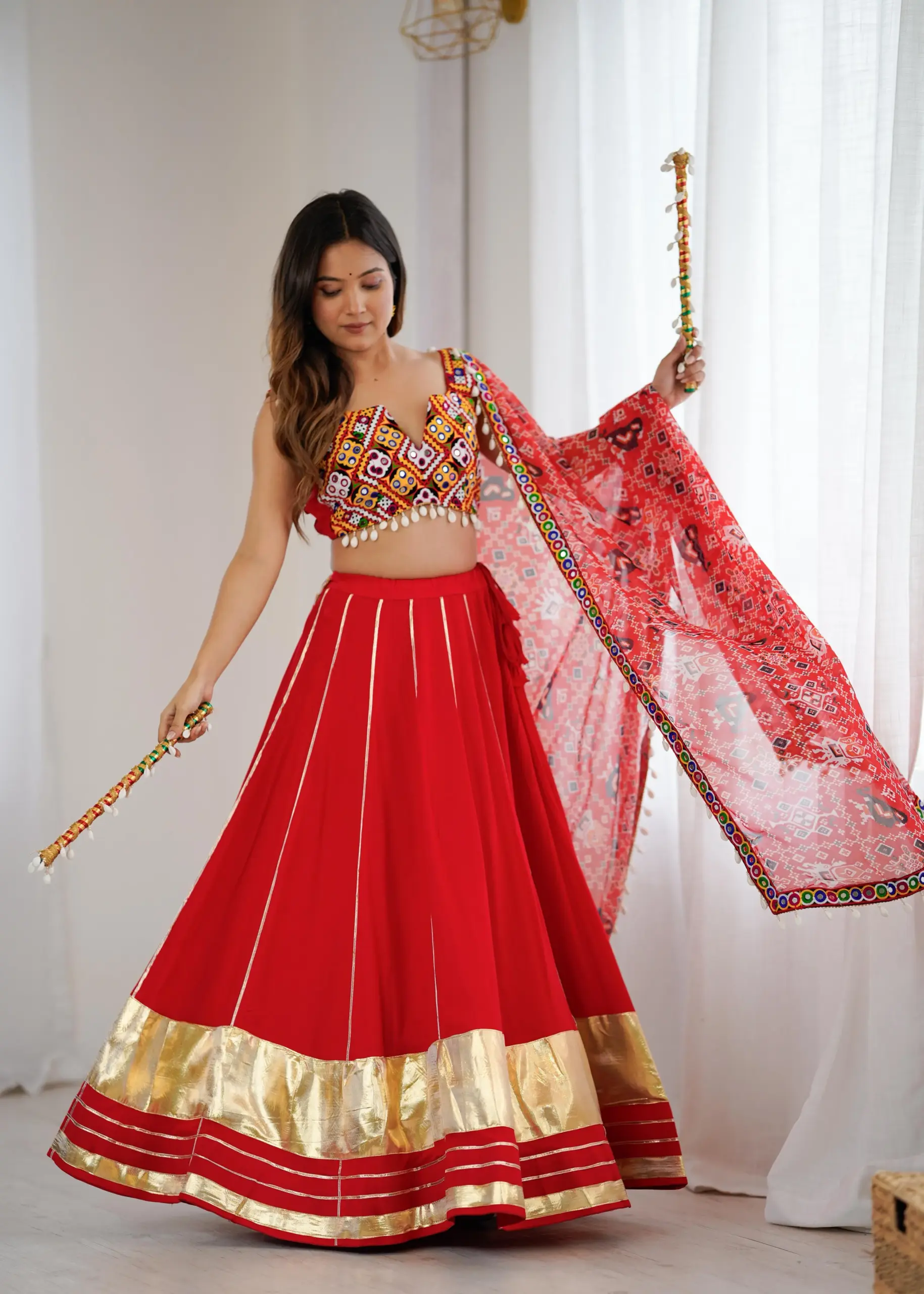 BackLess Navratri Chaniya Choli