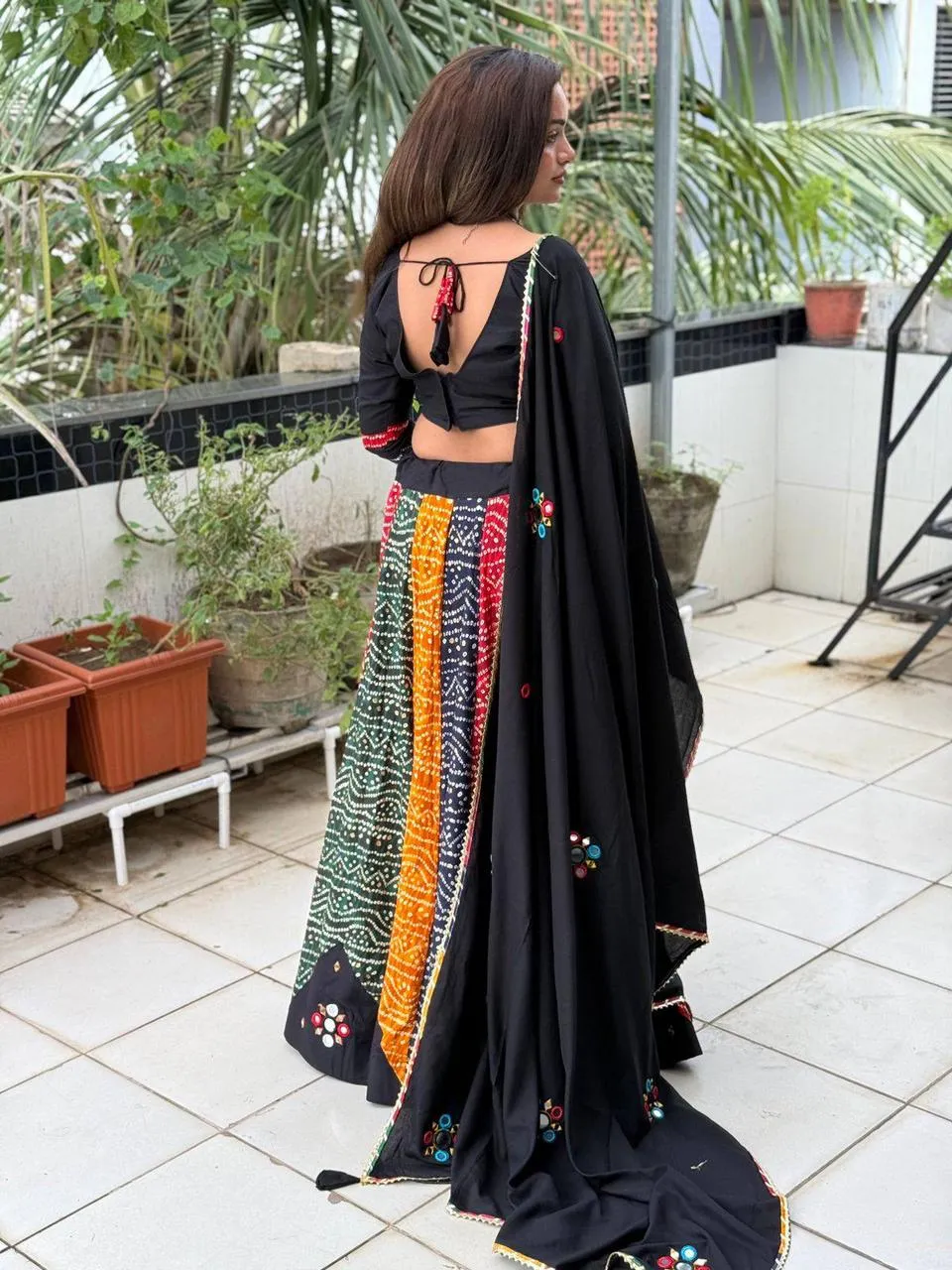 Bandhej Printed Garba Chaniya Choli