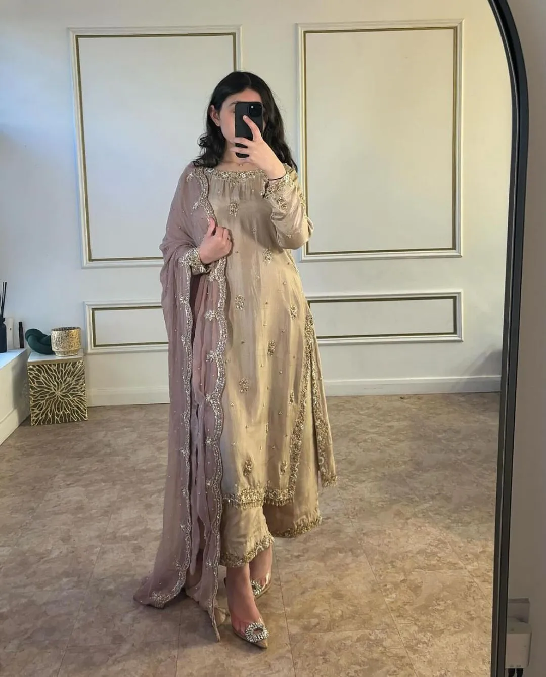 Bollywood Inspired Golden Salwar Suit