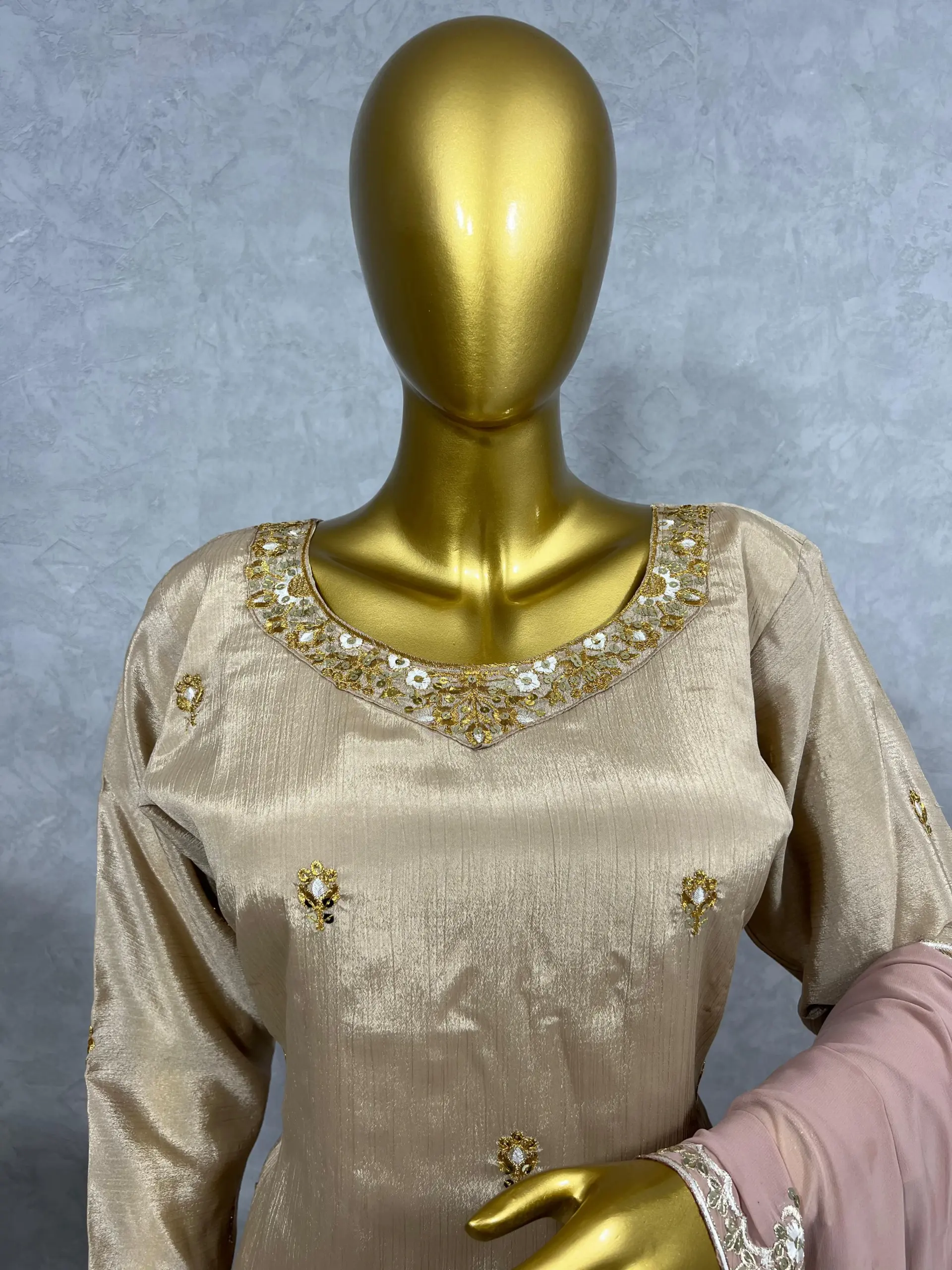 Bollywood Inspired Golden Salwar Suit