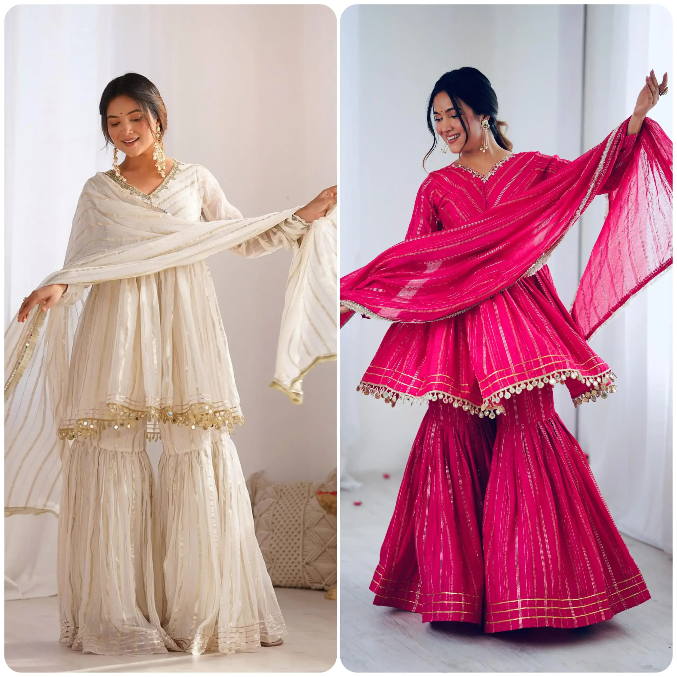 Bollywood Inspired Short Top with Sharara