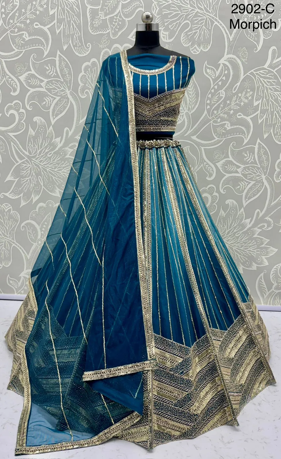 Bridal Net Lehenga Choli Designs