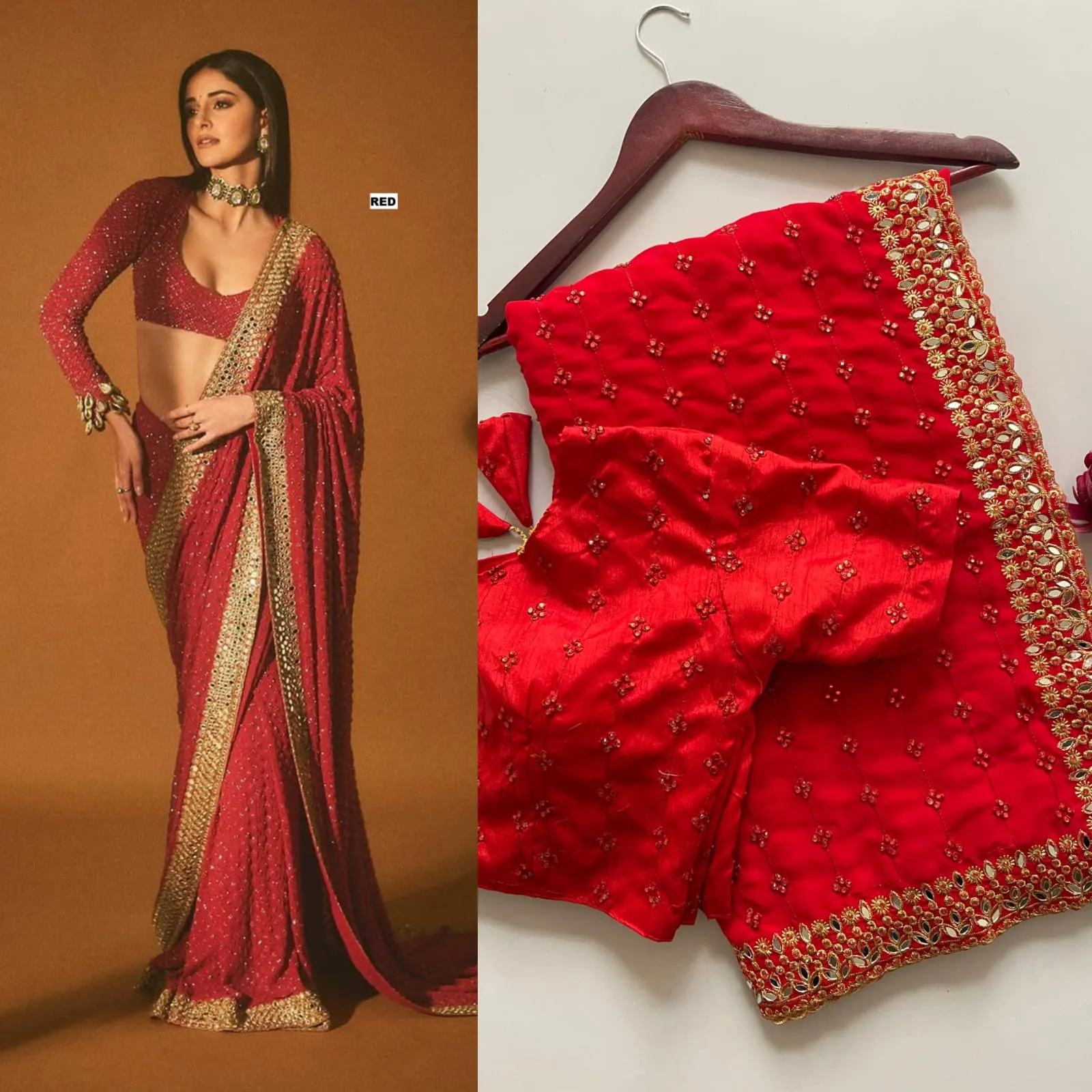 Buy Bollywood Style Border Saree