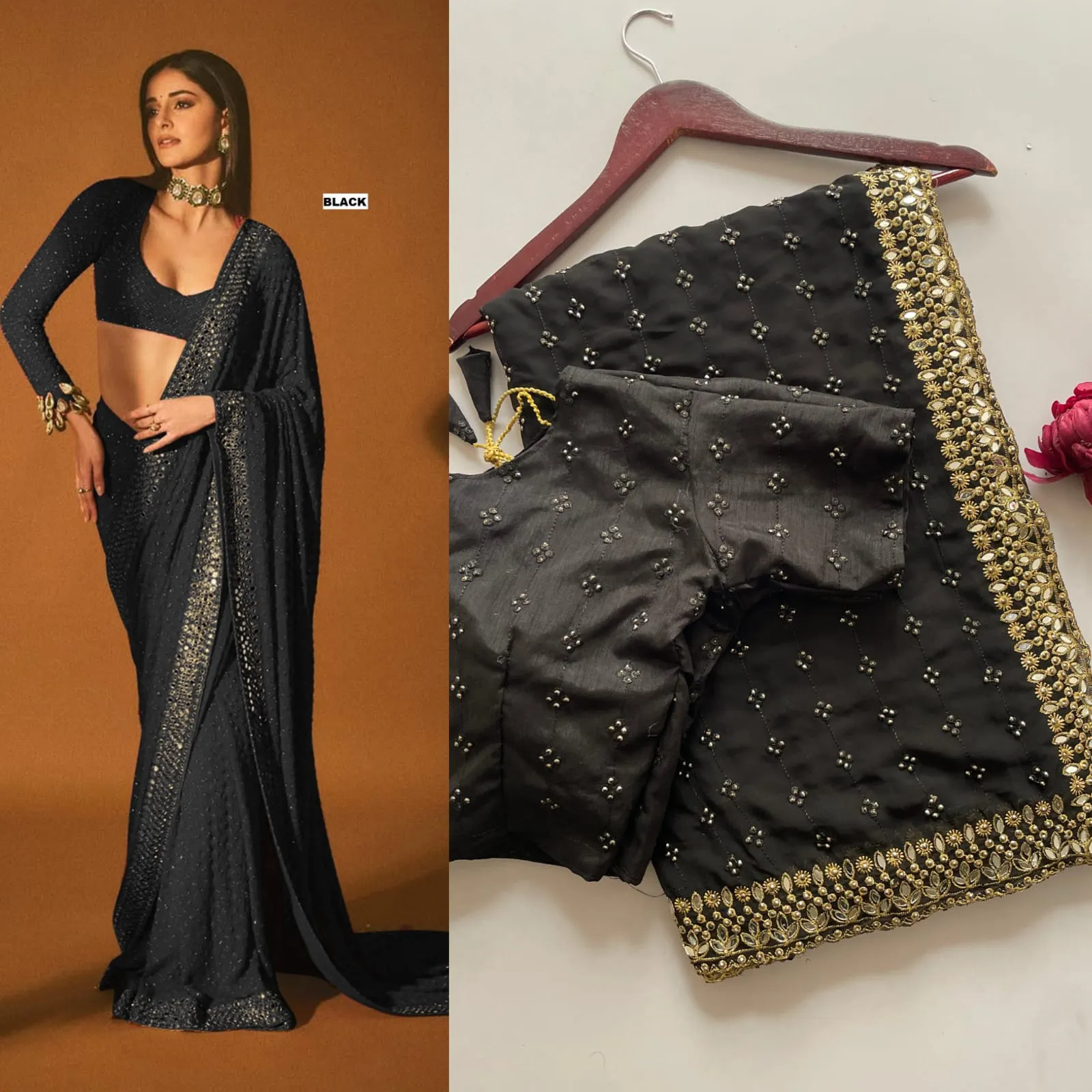 Buy Bollywood Style Border Saree