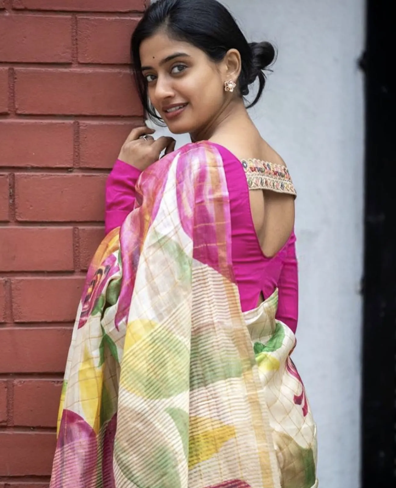 Buy Tussar Silk Floral Printed Saree